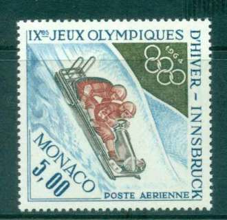 Monaco-1964-Winter-Olympics-Bobsledding-MUH-lot50240