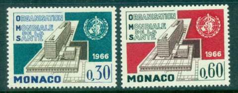 Monaco-1966-WHO-World-Health-Organisation-Headquarters-MUH-lot50188