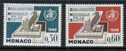 Monaco-1966-WHO-World-Health-Organisation-Headquarters-MUH