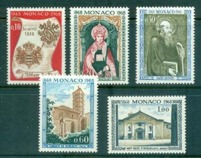 Monaco-1968-St-Nicholas-Church-to-Abbey-MUH-lot50204