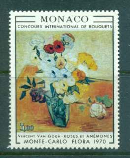 Monaco-1970-Van-Gogh-Flowers-MUH-lot50227