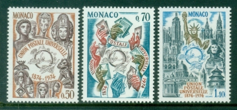 Monaco-1974-UPU-centenary-MUH