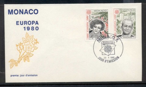 Monaco-1980-Europa-Celebrities-FDC