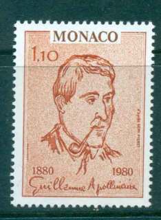 Monaco-1980-Guillaume-Apollinaire-MLH-lot50333