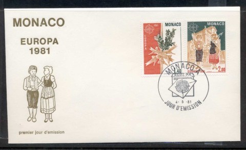 Monaco-1981-Europa-Folklore-FDC