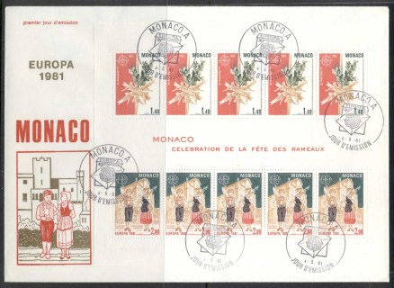 Monaco-1981-Europa-Folklore-XLMS-FDC