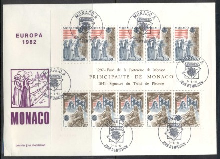 Monaco-1982-Europa-History-XLMS-FDC