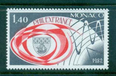 Monaco-1982-PHILEX-France-MLH-lot50362