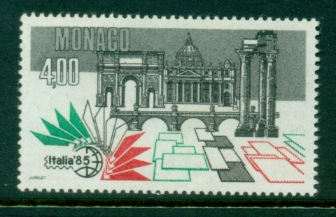 Monaco-1985-ITALIA-85-Stamp-Ex-MUH