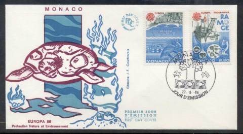 Monaco-1986-Europa-Environment-FDC