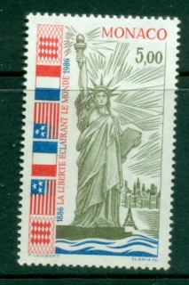 Monaco-1986-Statue-of-Liberty-centenary-MUH