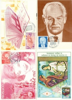 Monaco-1987-Assorted-4x-Maxicards