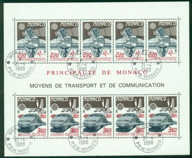 Monaco-1988-Europa-MS-FDI-CTO-Lot17611