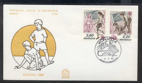 Monaco-1989-Europa-Childrens-Play-FDC