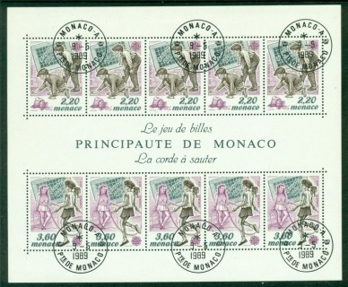 Monaco-1989-Europa-MS-FDI-CTO-Lot17612