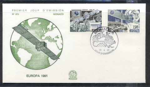 Monaco-1991-Europa-Man-in-Space-FDC