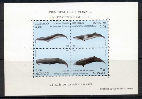 Monaco-1996-Marine-Life-Whales-of-the-Meditteranean-MS-MUH