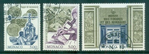 Monaco-1996-Stamp-Currency-Museum-CTO