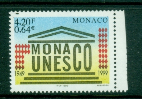 Monaco-1999-UNESCO-50th-Anniversary-MUH