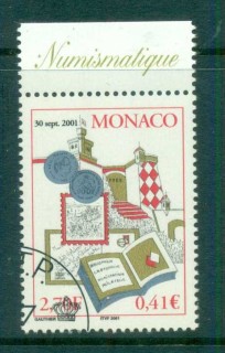 Monaco-2001-Philatelic-Numismatic-Bourse-CTO