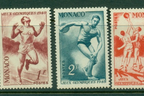 Monaco-1948-Summer-Olympics-Wembly-no-airs-MUH