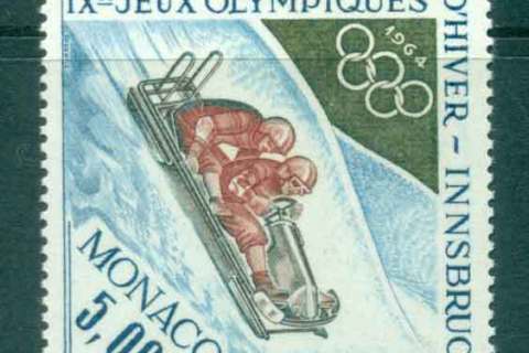 Monaco-1964-Winter-Olympics-Bobsledding-MUH-lot50240