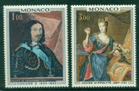 Monaco-1969-Paintings-Princes-and-Princesses-of-Monaco-MUH