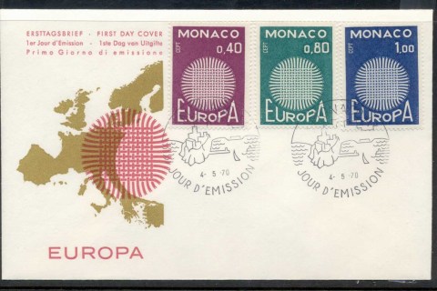 Monaco-1970-Europa-Woven-Threads-FDC