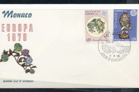 Monaco-1976-Europa-Pottery-FDC