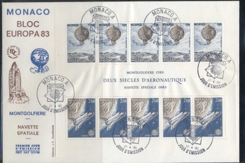 Monaco-1983-Europa-Human-Genius-XLMS-FDC