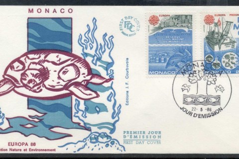 Monaco-1986-Europa-Environment-FDC