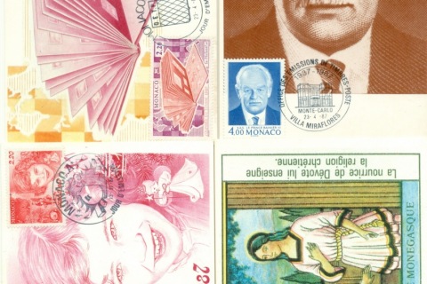 Monaco-1987-Assorted-4x-Maxicards