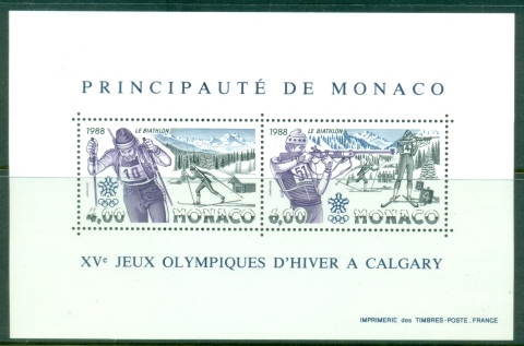 Monaco-1988-Winter-Olympics-Calgary-MS-MUH