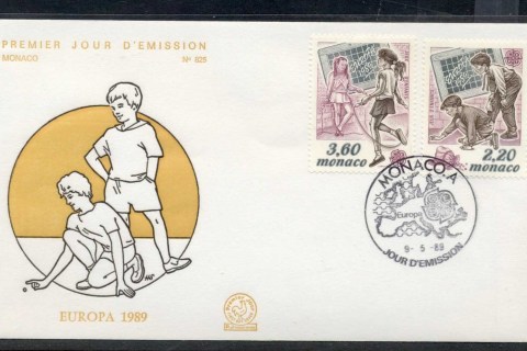 Monaco-1989-Europa-Childrens-Play-FDC