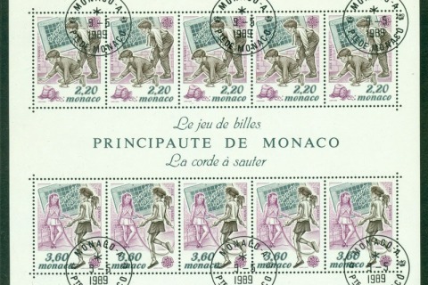 Monaco-1989-Europa-MS-FDI-CTO-Lot17612