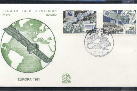 Monaco-1991-Europa-Man-in-Space-FDC