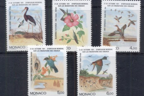 Monaco-1991-Migratory-Birds-MUH