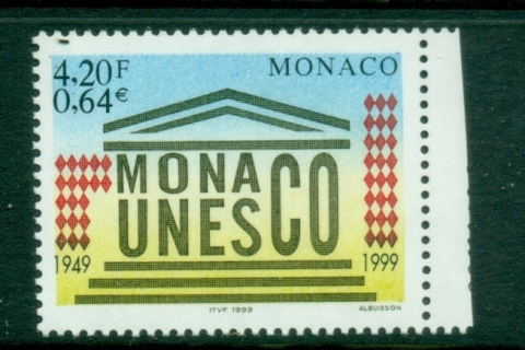 Monaco-1999-UNESCO-50th-Anniversary-MUH