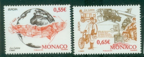 Monaco-2008-EUROPA-Stamps-Writing-Letters-MUH