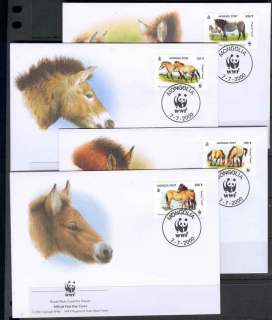 Mongolia-2000 WWF Pzewalski's Horse FDC