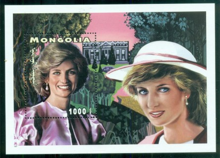 Mongolia-1997 Princess Diana in Memoriam, MS