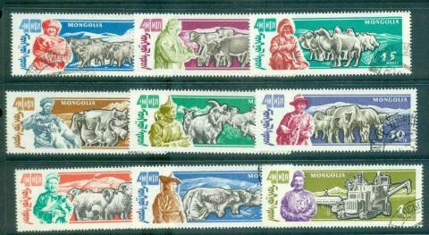 Mongolia-1961-Herdsmen-CTO-lot56019