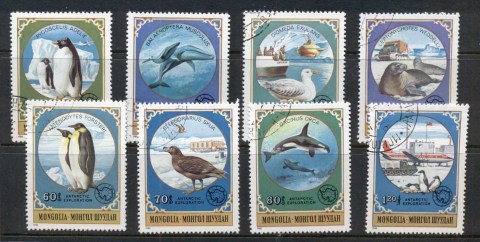 Mongolia-1980-Marine-Life-Antarctic-Animals-CTO