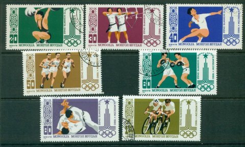 Mongolia-1980-Olympics-CTO-Lot21208