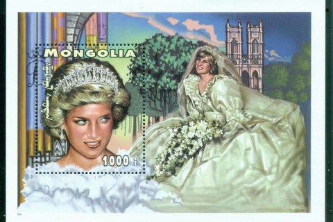Mongolia-1997 Princess Diana in Memoriam, Fairy Tale Wedding Dress MS