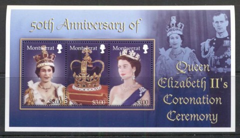 Montserrat-2003 QEII Coronation 50th Anniv. Sheetlet