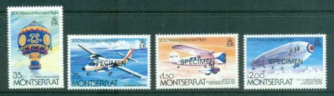 Montserrat-1983-Manned-Flight-Bicentenary-SPECIMEN-MUH