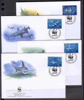 Montserrat-1999 WWF Great Hammerhead Shark FDCs