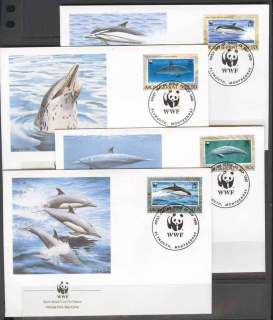 Montserrat-1990 WWF Dolphins FDC