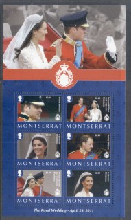 Montserrat-2011 Royal Wedding William & Kate $2.25 MS